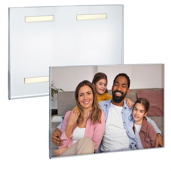Clear Acrylic 14'' x 11'' Adhesive U-Frame, 2PK